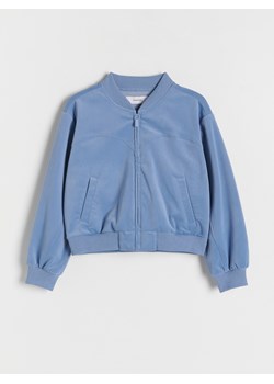 Reserved - Bluza bomber - jasnoniebieski ze sklepu Reserved w kategorii Bluzy dziewczęce - zdjęcie 170823665