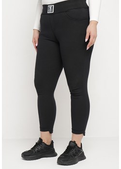 Czarne Spodnie Skinny z Kieszeniami Afrina ze sklepu Born2be Odzież w kategorii Spodnie damskie - zdjęcie 170825856