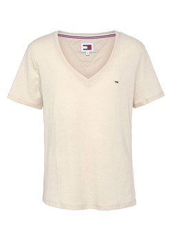 TOMMY JEANS Koszulka w kolorze kremowym ze sklepu Limango Polska w kategorii Bluzki damskie - zdjęcie 170826978