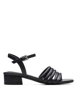 Clarks Skórzane sandały w kolorze czarnym ze sklepu Limango Polska w kategorii Sandały damskie - zdjęcie 170827685