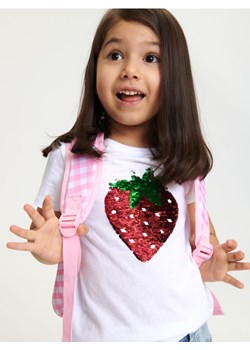 Sinsay - Koszulka z cekinami - biały ze sklepu Sinsay w kategorii Bluzki dziewczęce - zdjęcie 170828217
