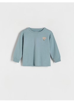 Reserved - Longsleeve oversize - niebieski ze sklepu Reserved w kategorii T-shirty chłopięce - zdjęcie 170828257