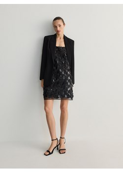 Reserved - Sukienka mini z cekinami - czarny ze sklepu Reserved w kategorii Sukienki - zdjęcie 170828395