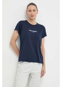 Helly Hansen t-shirt damski kolor granatowy ze sklepu ANSWEAR.com w kategorii Bluzki damskie - zdjęcie 170830016