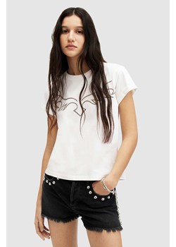 AllSaints t-shirt bawełniany RANDAL ANNA TEE damski kolor biały WM583Z ze sklepu ANSWEAR.com w kategorii Bluzki damskie - zdjęcie 170830535