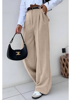Spodnie LORONGA BEIGE ze sklepu Ivet Shop w kategorii Spodnie damskie - zdjęcie 170830717