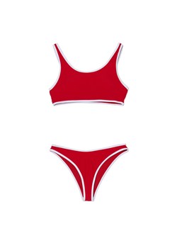 Cropp - Czerwono-białe bikini - czerwony ze sklepu Cropp w kategorii Stroje kąpielowe - zdjęcie 170831747