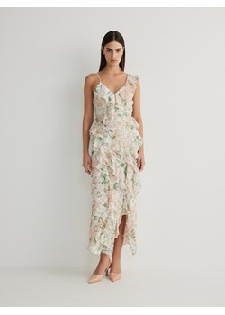 Reserved - Sukienka maxi z falbanami - wielobarwny ze sklepu Reserved w kategorii Sukienki - zdjęcie 170832476