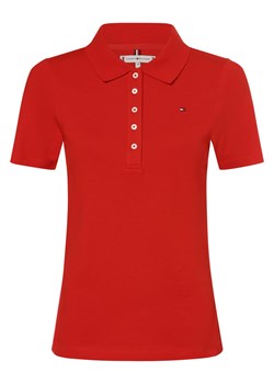 Tommy Hilfiger Damska koszulka polo Kobiety Bawełna czerwony jednolity ze sklepu vangraaf w kategorii Bluzki damskie - zdjęcie 170832755