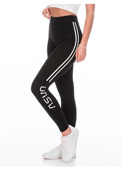 Spodnie damskie legginsy 250PLR - czarne ze sklepu Edoti w kategorii Spodnie damskie - zdjęcie 170838485