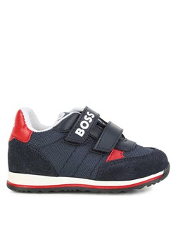 Sneakersy Boss J09201 S Granatowy ze sklepu eobuwie.pl w kategorii Buty sportowe dziecięce - zdjęcie 170839619