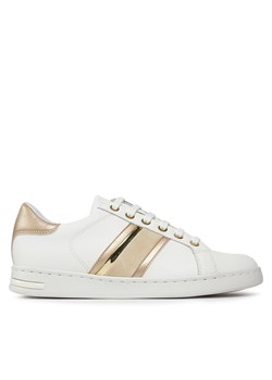 Sneakersy Geox D Jaysen D361BE 085NF C1327 White/Lt Gold ze sklepu eobuwie.pl w kategorii Trampki damskie - zdjęcie 170839757