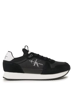 Sneakersy Calvin Klein Jeans Retro Runner Laceup Refl YM0YM00742 Black/Bright White BEH ze sklepu eobuwie.pl w kategorii Buty sportowe męskie - zdjęcie 170839826