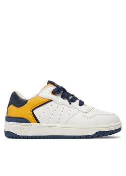 Sneakersy Geox J Washiba Boy J45LQB 05411 C0592 S White/Yellow ze sklepu eobuwie.pl w kategorii Półbuty dziecięce - zdjęcie 170840348