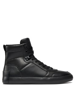 Sneakersy Calvin Klein Jeans Vulc Mid Laceup Lth In Lum YM0YM00872 Czarny ze sklepu eobuwie.pl w kategorii Trampki męskie - zdjęcie 170840416