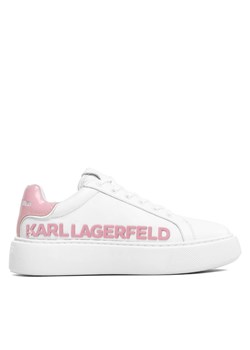 Sneakersy KARL LAGERFELD KL62210 White/Pink ze sklepu eobuwie.pl w kategorii Buty sportowe damskie - zdjęcie 170840958