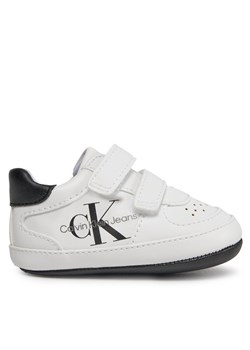 Sneakersy Calvin Klein Jeans V0B4-80715-1433X White/Black X002 ze sklepu eobuwie.pl w kategorii Buciki niemowlęce - zdjęcie 170841089
