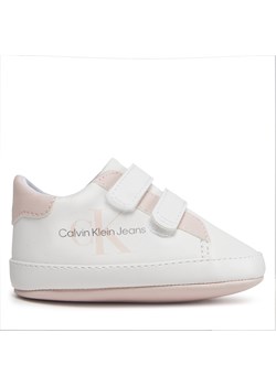 Sneakersy Calvin Klein Jeans V0A4-80780-1582 White/Pink X134 ze sklepu eobuwie.pl w kategorii Buciki niemowlęce - zdjęcie 170841118