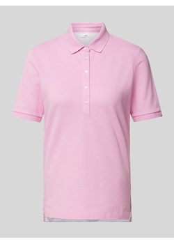 Koszulka polo w jednolitym kolorze model ‘CLEO’ ze sklepu Peek&Cloppenburg  w kategorii Bluzki damskie - zdjęcie 170842106