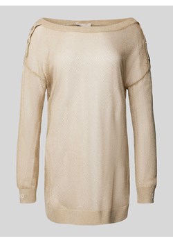 Sweter z mieszanki wiskozy o półprzezroczystym designie ze sklepu Peek&Cloppenburg  w kategorii Swetry damskie - zdjęcie 170842387