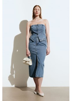 H & M - Dżinsowa spódnica midi - Niebieski ze sklepu H&M w kategorii Spódnice - zdjęcie 170842858