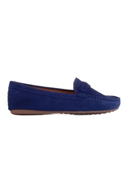 Marco Shoes Mokasyny zamszowe granatowe niebieskie ze sklepu ButyModne.pl w kategorii Mokasyny damskie - zdjęcie 170842946