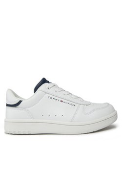 Tommy Hilfiger Sneakersy Low Cut Lace-Up Sneaker T3X9-33349-1355 S Biały ze sklepu MODIVO w kategorii Buty sportowe dziecięce - zdjęcie 170846249