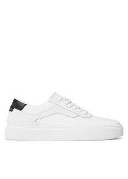 Calvin Klein Sneakersy Low Top Lace Up Knit HM0HM00922 Biały ze sklepu MODIVO w kategorii Trampki męskie - zdjęcie 170846609