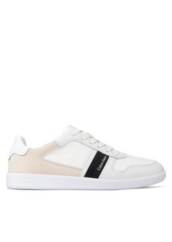 Calvin Klein Sneakersy Low Top Lace Up Mix HM0HM00491 Biały ze sklepu MODIVO w kategorii Buty sportowe męskie - zdjęcie 170846705