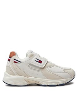 Tommy Hilfiger Sneakersy Low Cut Lace-Up/Velcro Sneaker T1B9-33386-1729 M Biały ze sklepu MODIVO w kategorii Buty sportowe dziecięce - zdjęcie 170846807
