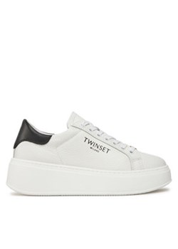 TWINSET Sneakersy 241TCP050 Biały ze sklepu MODIVO w kategorii Buty sportowe damskie - zdjęcie 170846888