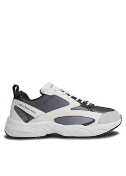 Calvin Klein Jeans Sneakersy Retro Tennis Low Mix In Sat YM0YM00877 Czarny ze sklepu MODIVO w kategorii Buty sportowe męskie - zdjęcie 170846907