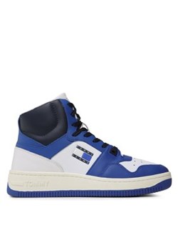 Tommy Jeans Sneakersy Mid Cut Basket EM0EM01164 Niebieski ze sklepu MODIVO w kategorii Buty sportowe męskie - zdjęcie 170847586