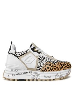 Liu Jo Sneakersy Maxi Wonder 01 BF3003 PX131 Beżowy ze sklepu MODIVO w kategorii Buty sportowe damskie - zdjęcie 170847609