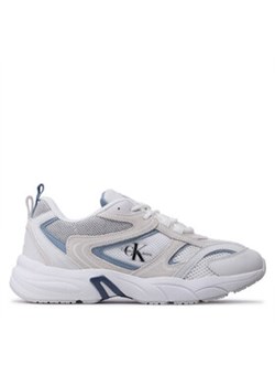 Calvin Klein Jeans Sneakersy Retro Tennis Su-Mesh YM0YM00589 Biały ze sklepu MODIVO w kategorii Buty sportowe męskie - zdjęcie 170848657
