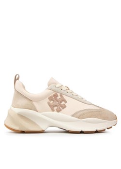 Tory Burch Sneakersy Good Luck Trainer 83833 Beżowy ze sklepu MODIVO w kategorii Buty sportowe damskie - zdjęcie 170848819