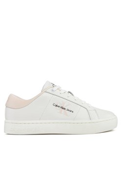 Calvin Klein Jeans Sneakersy Classic Cupsole Lowlaceup Lth Wn YW0YW01444 Biały ze sklepu MODIVO w kategorii Buty sportowe damskie - zdjęcie 170849066