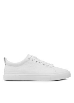 Calvin Klein Sneakersy Vulc Lace-Up HW0HW01777 Biały ze sklepu MODIVO w kategorii Trampki damskie - zdjęcie 170849366