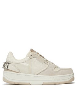 Guess Sneakersy Ancie FLPANC PEL12 Biały ze sklepu MODIVO w kategorii Buty sportowe damskie - zdjęcie 170849436