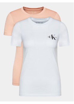 Calvin Klein Jeans Komplet 2 t-shirtów J20J219734 Kolorowy Slim Fit ze sklepu MODIVO w kategorii Bluzki damskie - zdjęcie 170849517
