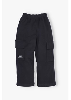 Szerokie spodnie dla dziewczynki czarne ze sklepu 5.10.15 w kategorii Spodnie dziewczęce - zdjęcie 170850836