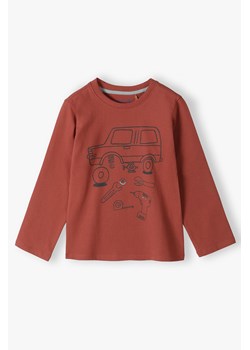 Bluzka chłopięca z długim rękawem z nadrukiem samochodu ze sklepu 5.10.15 w kategorii T-shirty chłopięce - zdjęcie 170850865