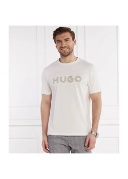 HUGO T-shirt Drochet | Regular Fit ze sklepu Gomez Fashion Store w kategorii T-shirty męskie - zdjęcie 170851396