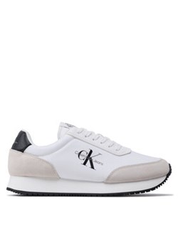 Calvin Klein Jeans Sneakersy Retro Runner Su-Ny Mono YM0YM00683 Biały ze sklepu MODIVO w kategorii Buty sportowe męskie - zdjęcie 170853059