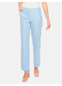 Błękitne spodnie w kant Potis & Verso Marco ze sklepu Eye For Fashion w kategorii Spodnie damskie - zdjęcie 170853616