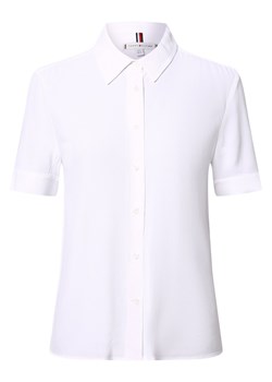 Tommy Hilfiger Bluzka damska Kobiety wiskoza biały jednolity ze sklepu vangraaf w kategorii Koszule damskie - zdjęcie 170853666