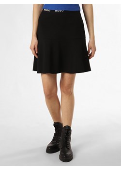 HUGO Spódnica damska - Relosana-1 Kobiety wiskoza czarny jednolity ze sklepu vangraaf w kategorii Spódnice - zdjęcie 170853676