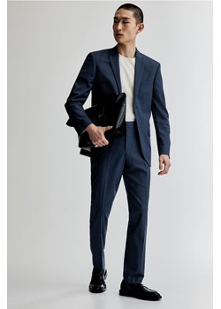 H & M - Spodnie garniturowe Slim Fit - Niebieski ze sklepu H&M w kategorii Spodnie męskie - zdjęcie 170855107