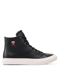 Tommy Hilfiger Sneakersy Th Hi Vulc Street Leather FM0FM04739 Czarny ze sklepu MODIVO w kategorii Trampki męskie - zdjęcie 170855429