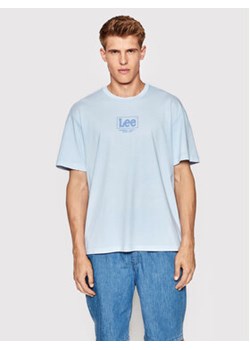 Lee T-Shirt Logo L68RQTUW 112145435 Niebieski Loose Fit ze sklepu MODIVO w kategorii T-shirty męskie - zdjęcie 170855549
